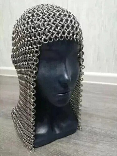 Handmade chainmail hood 10mm - hood,