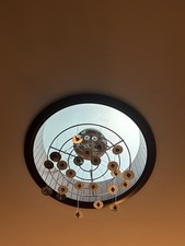 Lampadario Moderno In Acciaio Cromato