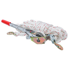 Tirante a Corda Con Cricchetto Pesante, Capacità 3/4 Ton, Corda 15M X 15Mm, 2 Ga