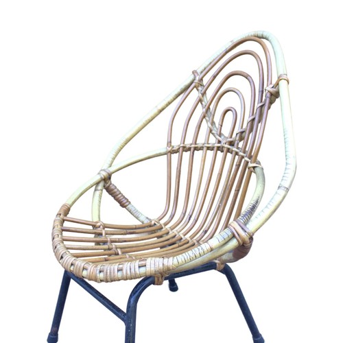 Sedia vintage rattan - vintage, in