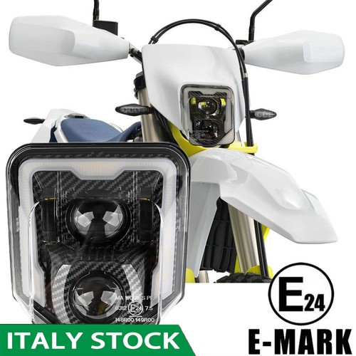 Faro led fibra carbonio - faro, di