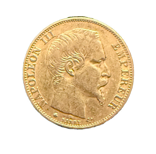 Francia 1856 oro - bb, franchi
