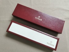 Tudor vintage leather burgundy and fabric white box 89.00.64 complete outer box