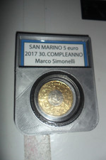 MONETA 5 EURO 30 ENNE COMPLEANNO  MARCO SIMONCELLI 2017