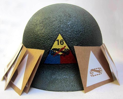 Helmet stencil armoured - helmet,