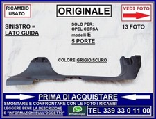 BATTITACCO ANTERIORE SINISTRO SX GUIDA OPEL CORSA E 5 PORTE 2015-2019