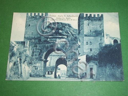 Cartolina roma porta s - -,
