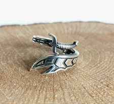 Anello uomo spada guerriero