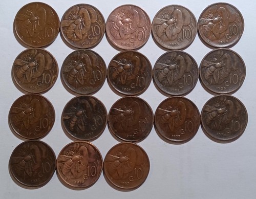 Italia lotto monete da - italia, 18