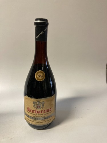 Vino barbaresco cabea 1965 - vino,
