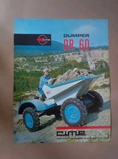 DUMPER CIME DR 60 TRASPORTO CANTIERI STRADALI BROCHURE PROSPEKT epoca 
