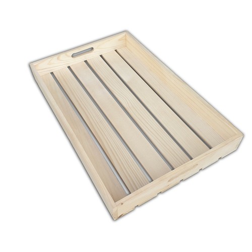 Cassa vassoio legno - in,