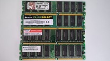 Ram ddr 1x1gb 3x512mb Corsair