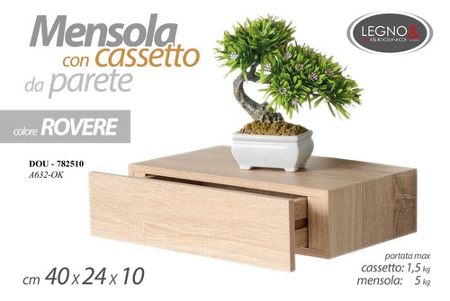 Mensola parete con casetto - da,