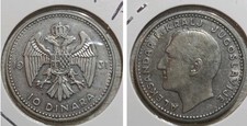 Jugoslavia 10 dinara, 1931