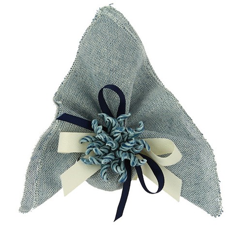Fazzoletto cotone grezzo - , blu