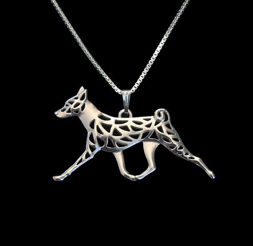 Collana con basenji - , che