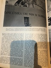 4 Articoli di stampa d'epoca 1938 Capri Molise Farfa nella Sabina Sardegna 33pag