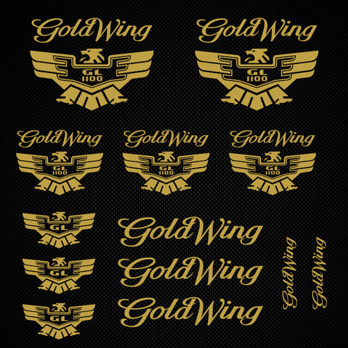 Adesivo honda goldwing 13x - goldwing, set