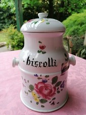 Biscottiera ceramica decoro Vecchia Lodi, prima metà del 900