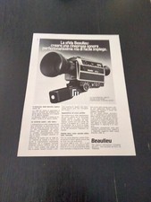 1979 NUOVA BEAULIEU 1008 XL CINEPRESA SONORO VINTAGE PUBBLICITA AD