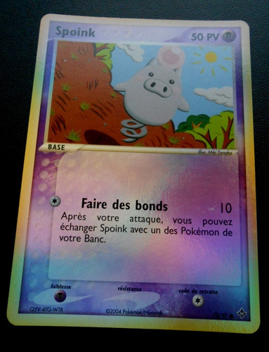 Pokemon carte spoink 97 - pokemon,