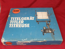 Apparecchio fotografico vintage Rowi Titelgerät titler per diapositive Germania