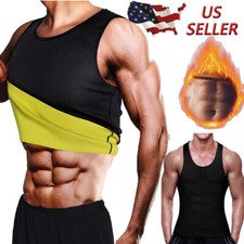 Hombres de neopreno sauna termica felpa cintura entrenador quemador de grasa