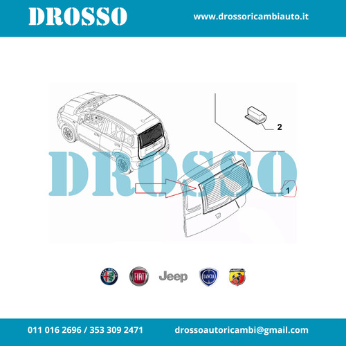 51843641 lunotto posteriore - 51843641,