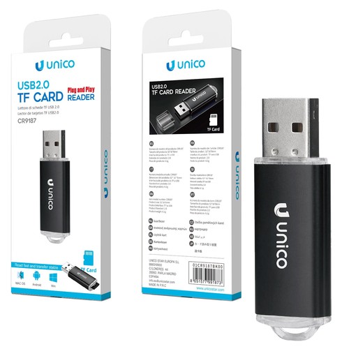 Unico lettore card usb - unico, sd