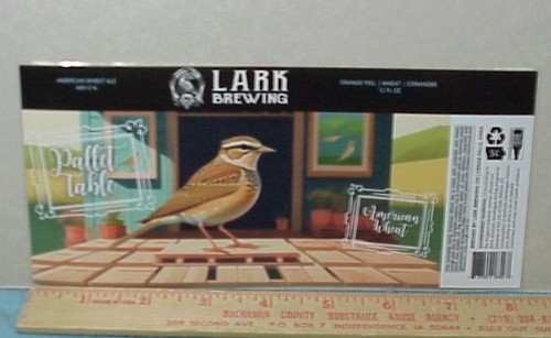 Lark brewing label - lark,