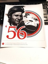 FERRARI D 50 FANGIO 1956 (adesivo 8" x 9")Ferrari 60° Anniversario,1947/2007 