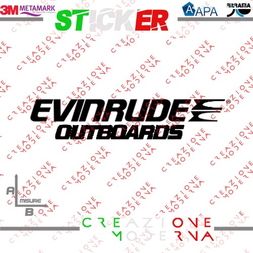 Adesivo sticker evinrude - adesivo,