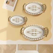 3 Vassoi Ovali Decorativi