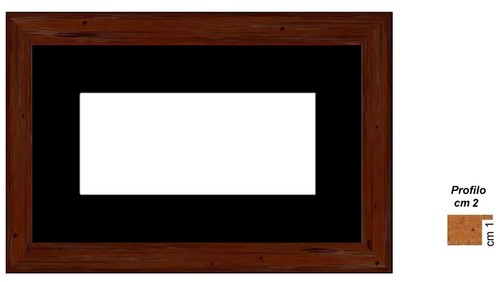 Cornice classica legno noce - classica, in