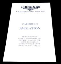 Longines - Original Collection Book Libretto Crono AVIGATION Calibro 651 - NUOVO
