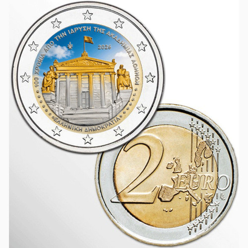 Euro colorato grecia 2026 - 2€,