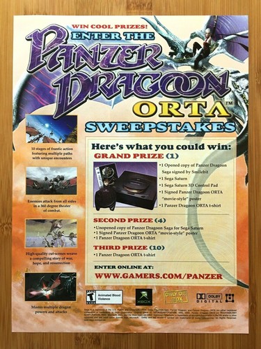 Panzer dragoon orta saga - panzer, sega