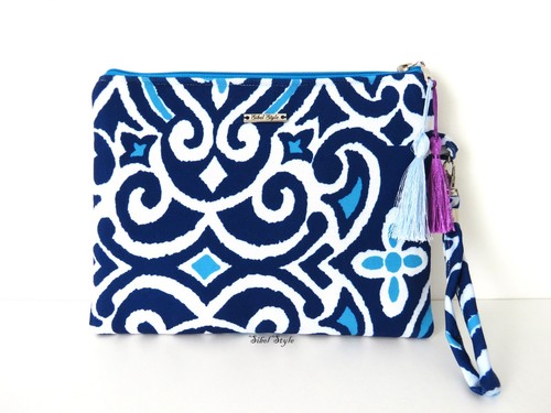 Pochette fatta mano blu - pochette,
