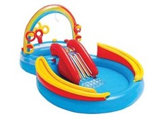 PISCINA GONFIABILE OVALE GIOCO ACQUA SCIVOLO  +2 ANNI  cm.297x193x135h.  peso...