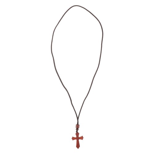 Collana con croce legno - collana,