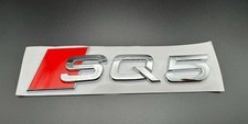 Audi SQ5 scritta emblema cromo lucido adesivo S-line portellone 36 x 145 mm