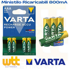 4 batterie ministilo AAA