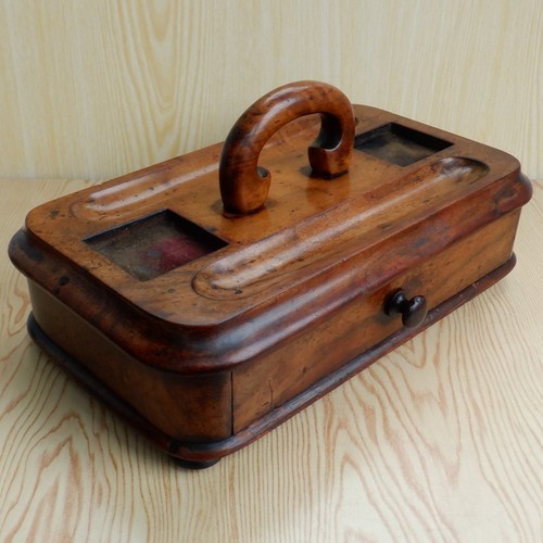 Antique wooden inkstand - antique,