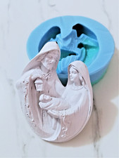 Stampo Natività Gesù Bambino in silicone per creazioni in resina, fimo e gesso