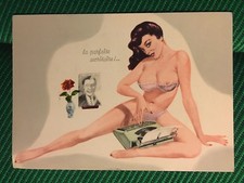Cartolina Nudo Femminile la Parfaite Secretaire