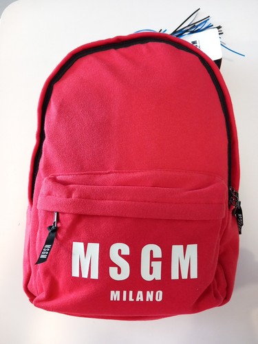 Zaino rosso msgm milano unisex - rosso,