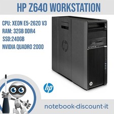 Computer  HP Workstation Z640  Cpu XEON E5-2520 v3  32gb DDR4  240gb SSD Win10P