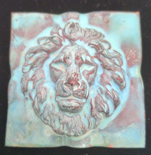 Spilla leone verdigris finto - spilla,