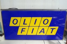 Insegna luminosa olio fiat - insegna,
